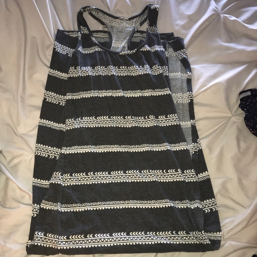 Razor back maxi dress